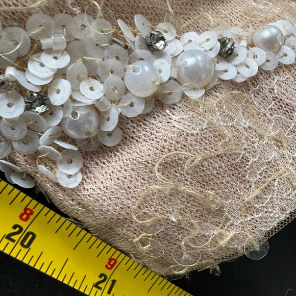 JOVANI 60010 BEADED WEDDING JUMPSUIT No Skirt - size 8 - Picture 3 of 6